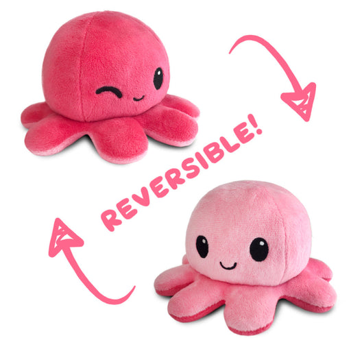 TeeTurtle Reversible Octopus: Light Pink/Pink Wink (Mini) - Premium Toys and Collectible - Just $16.99! Shop now at Retro Gaming of Denver