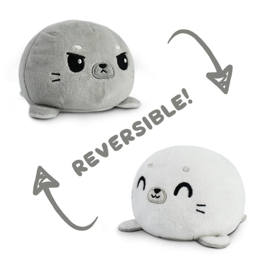 TeeTurtle Reversible Seal: White/Gray (Mini) - Premium Toys and Collectible - Just $16.99! Shop now at Retro Gaming of Denver