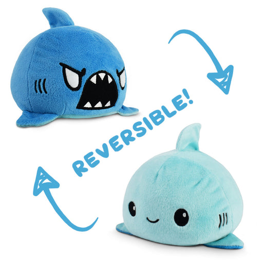 TeeTurtle Reversible Shark: Light Blue/Blue (Mini) - Premium Toys and Collectible - Just $16.99! Shop now at Retro Gaming of Denver