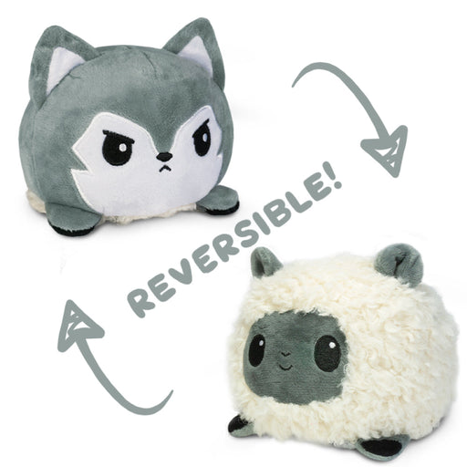 TeeTurtle Reversible Sheep/Wolf: White/Gray (Mini) - Premium Toys and Collectible - Just $16.99! Shop now at Retro Gaming of Denver