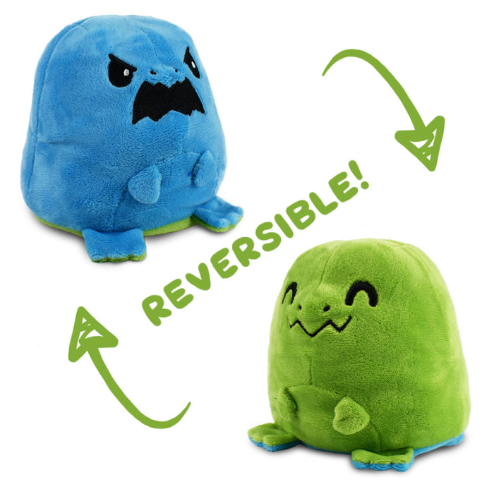 TeeTurtle ReversibleT-Rex: Green/Blue (Mini) - Just $16.99! Shop now at Retro Gaming of Denver