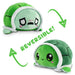 TeeTurtle Reversible Turtle: Worried/Green (Mini) - for just $16.99! 