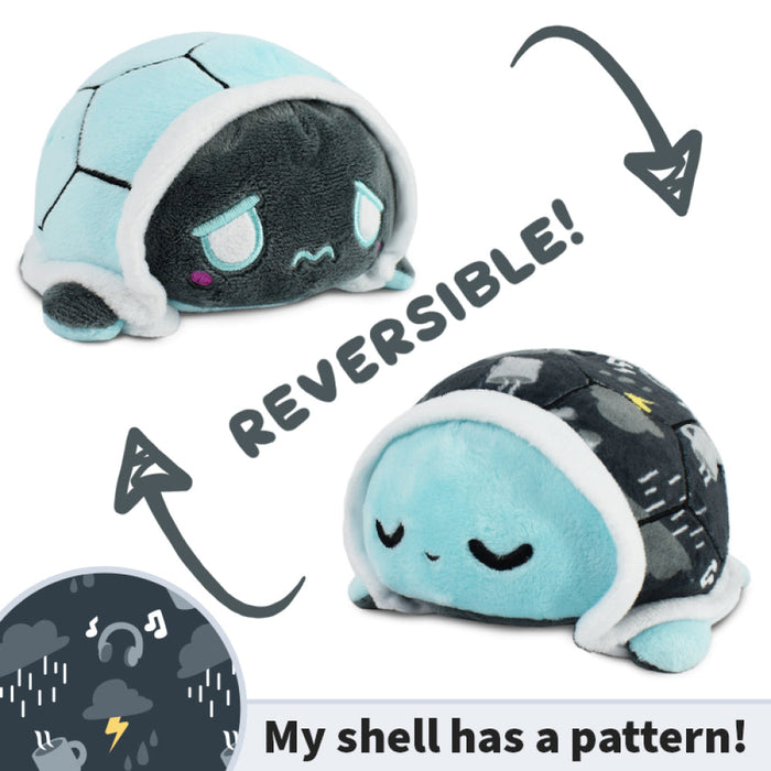 TeeTurtle Reversible Turtle: Rainy Day/Light Blue (Mini) - for just $16.99! 