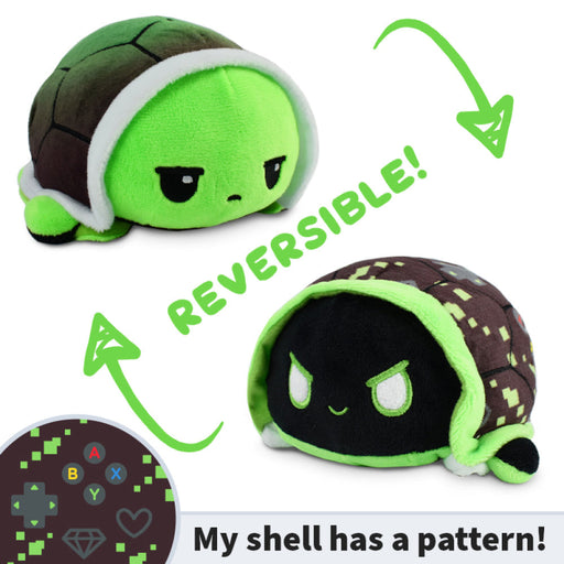 TeeTurtle Reversible Turtle: Video Game/Green (Mini) - Just $16.99! Shop now at Retro Gaming of Denver