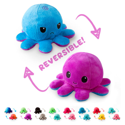 TeeTurtle Reversible Octopus: Blue/Purple (Mini) - Premium Toys and Collectible - Just $16.99! Shop now at Retro Gaming of Denver