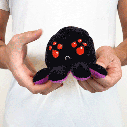 TeeTurtle Reversible Spider: Black/Purple (Mini) - Premium Toys and Collectible - Just $16.99! Shop now at Retro Gaming of Denver