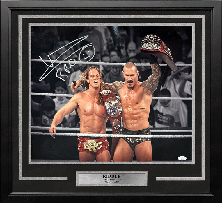 Riddle RK-Bro Autographed Framed WWE Wrestling Photo - for just $139.99! 