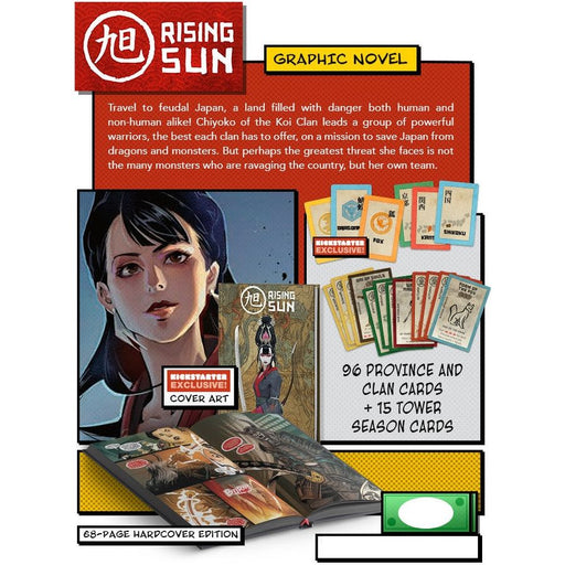 Rising Sun: Graphic Novel + Kickstarter Exclusive Comic Book Extras - Just $49.99! Shop now at Retro Gaming of Denver