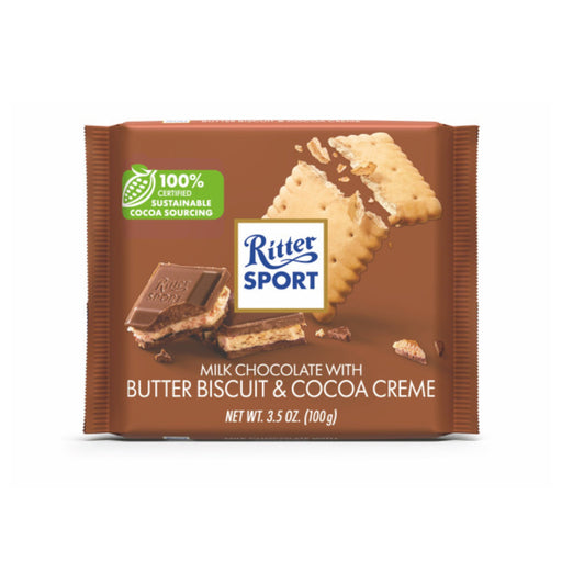 Ritter Sport Milk Chocolate With Butter Biscuit Bar (Germany) - Premium  - Just $4.49! Shop now at Retro Gaming of Denver