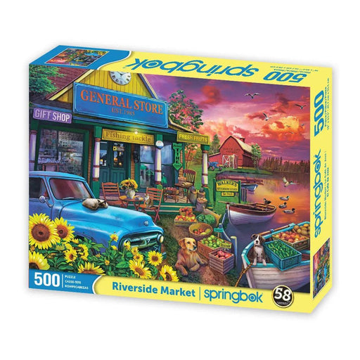 Riverside Market 500 Piece Jigsaw Puzzle Springbok - for just $17.99! 