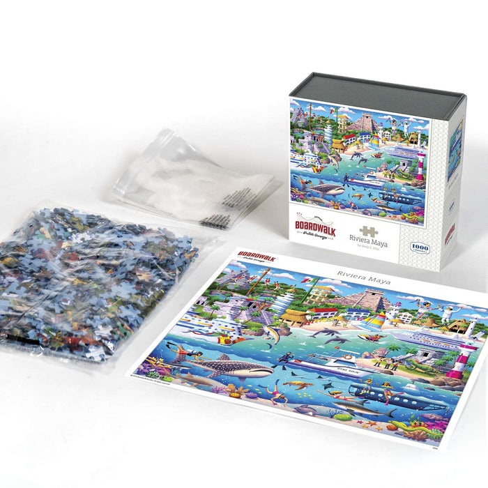 Riviera Maya 1000 Piece Jigsaw Puzzle Boardwalk - for just $23.99! 