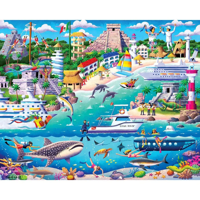 Riviera Maya 210 Piece Jigsaw Puzzle Boardwalk - for just $11.99! 