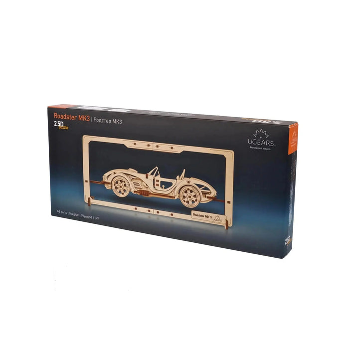 Roadster MK3 2.5D Wood Model Kit UGEARS - for just $26.99! 