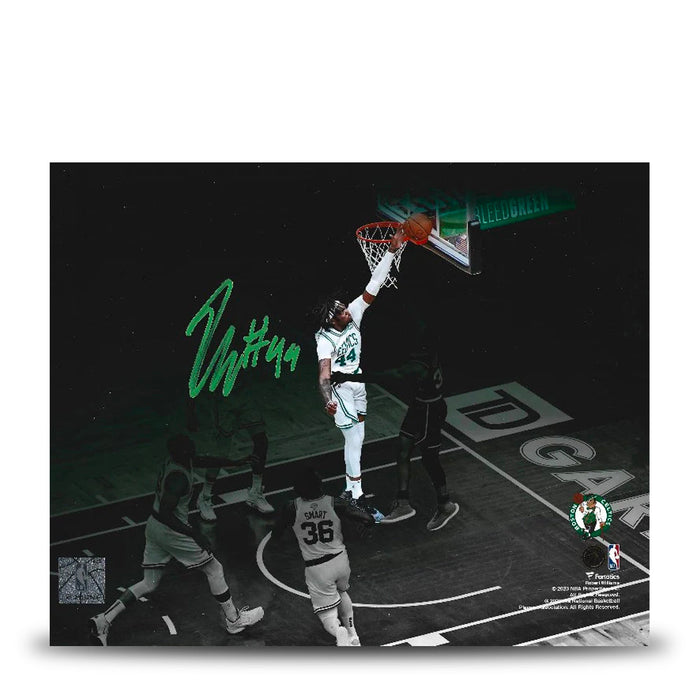 Robert Williams III Blocks Steph Curry Boston Celtics Autographed Basketball Photo - for just $49! 