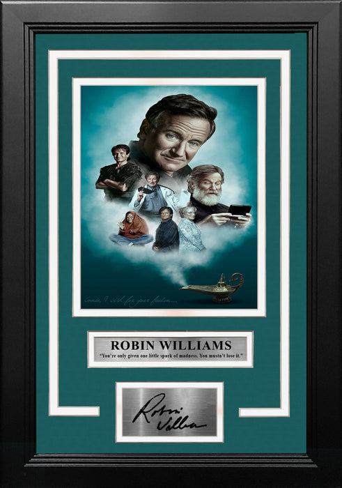 Robin Williams 8" x 10" Framed Collage Photo with Engraved Autograph - for just $79.99! 