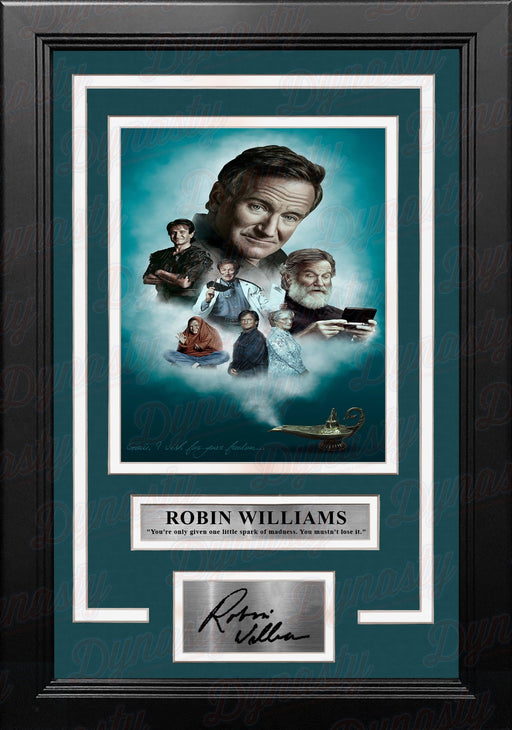 Robin Williams 8" x 10" Framed Collage Photo with Engraved Autograph - for just $79.99! 