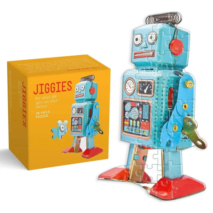 Robot 38 Piece Mini Jigsaw Puzzle Gibbs Smith - for just $12.99! 