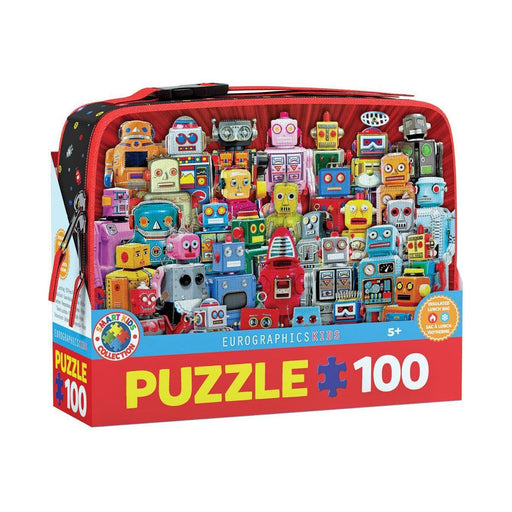 Robots Lunch Bag & 100 Piece Jigsaw Puzzle Eurographics - for just $19.99! 