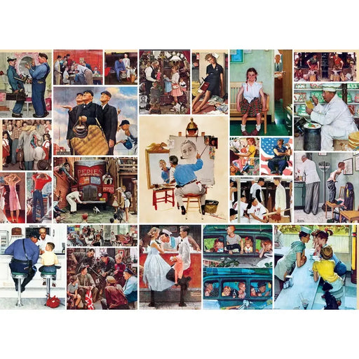 Rockwell Collage Saturday Evening Post 1000 Piece Jigsaw Puzzle MasterPieces - for just $17.99! 