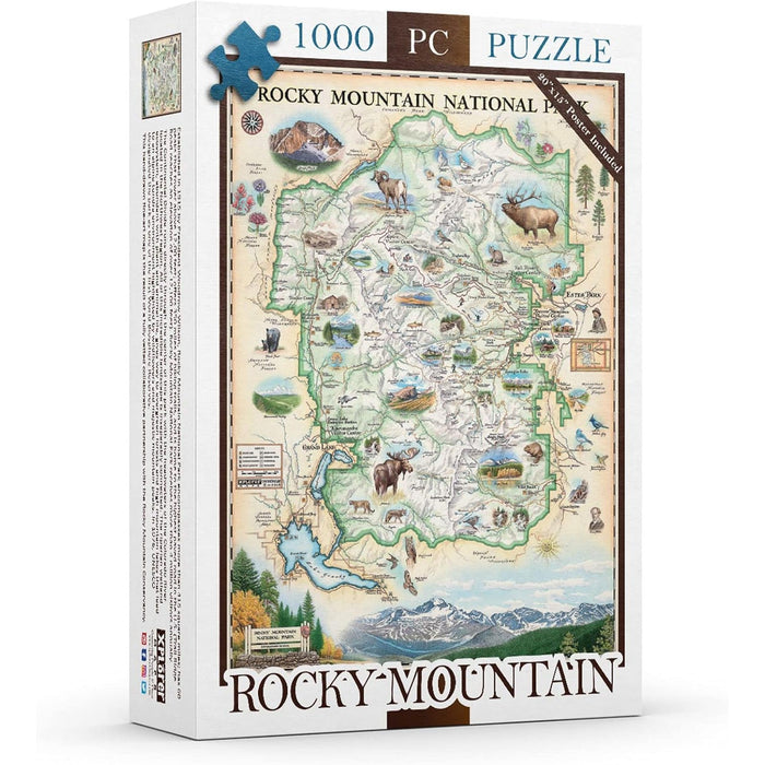 Rocky Mountain National Park 1000 Piece Jigsaw Puzzle Xplorer Maps - for just $24.99! 
