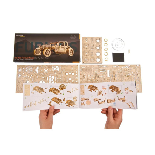 Rod Furious Mouse 3D Wood Model Kit UGEARS - for just $36.99! 