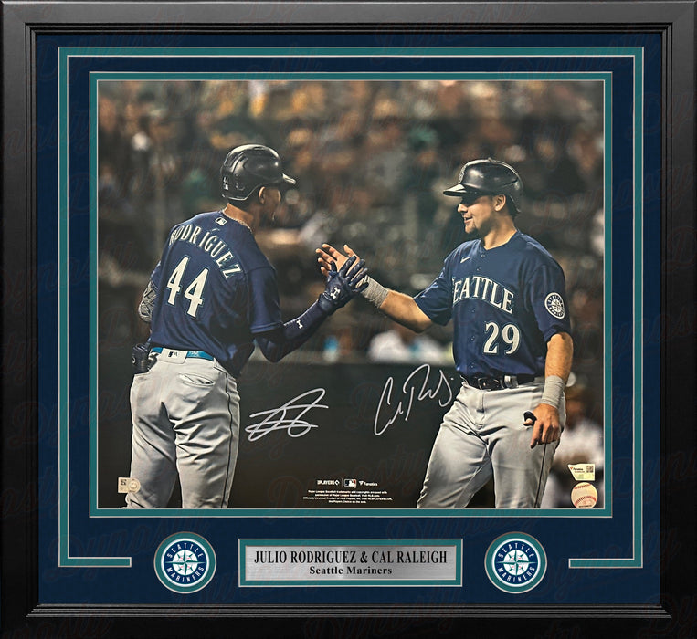 Julio Rodriguez & Cal Raleigh Seattle Mariners Autographed 16" x 20" Framed Baseball Photo - for just $329.99! 