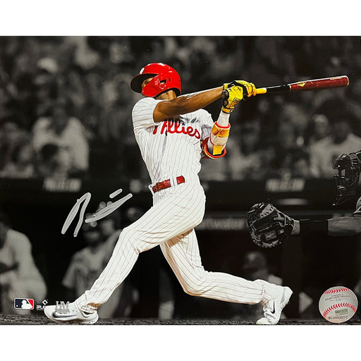 Johan Rojas First Hit Philadelphia Phillies Autographed 11" x 14" Spotlight Baseball Photo - Premium Autographed Baseball Photos - Just $69.99! Shop now at Retro Gaming of Denver