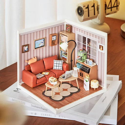 Rolife Cozy Living Lounge DIY Plastic Miniature House - Just $43.90! Shop now at Retro Gaming of Denver