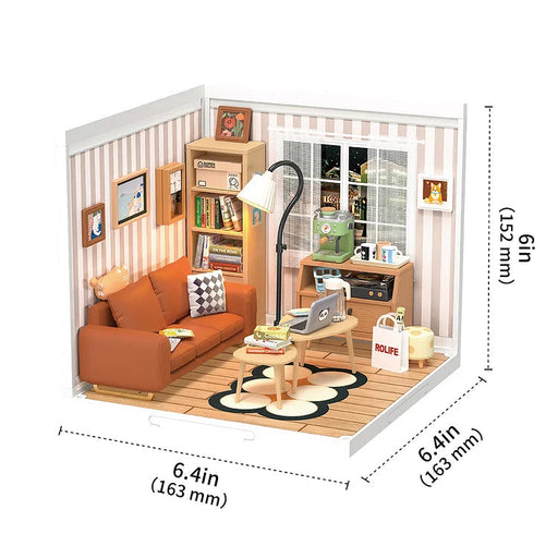 Rolife Cozy Living Lounge DIY Plastic Miniature House - Just $43.90! Shop now at Retro Gaming of Denver