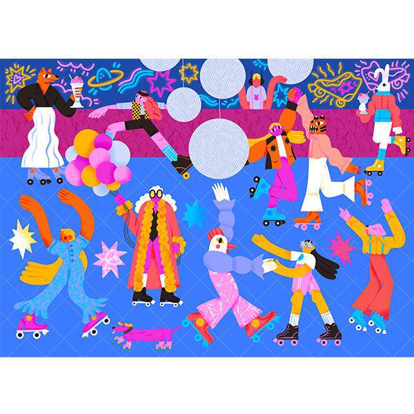 Roller Disco 1000 Piece Jigsaw Puzzle Holiyay - for just $29.99! 