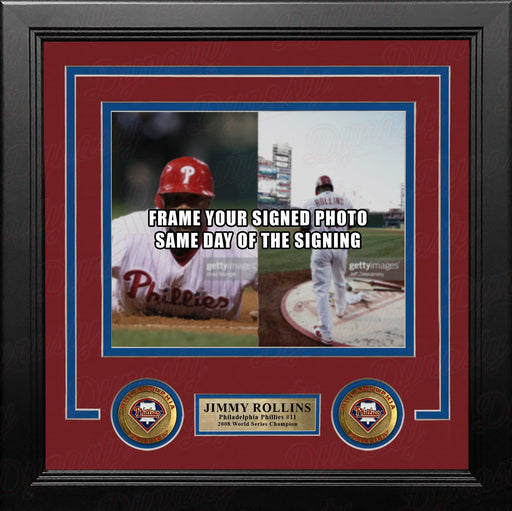 Jimmy Rollins Philadelphia Phillies 2008 World Series Photo Horizontal Frame Kit - for just $39.99! 