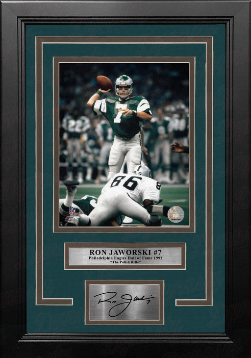 Ron Jaworski Super Bowl XV Philadelphia Eagles 8x10 Framed Football Photo with Engraved Autograph - for just $79.99! 