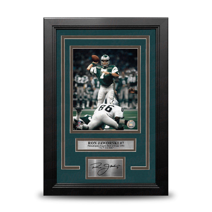 Ron Jaworski Super Bowl XV Philadelphia Eagles 8x10 Framed Football Photo with Engraved Autograph - for just $79.99! 