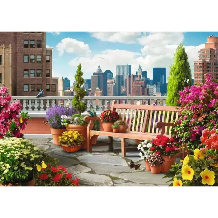 Rooftop Garden 500 Large Piece Jigsaw Puzzle Ravensburger - for just $24.99! 