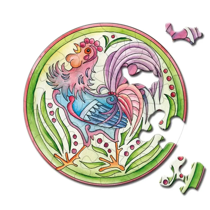 Rooster 33 Piece Mini Matchbox Jigsaw Puzzle Curiosi - for just $5.99! 