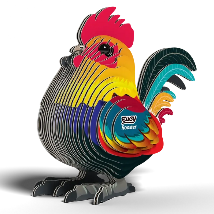 Rooster 3D Cardboard Model Kit Eugy - for just $11.99! 
