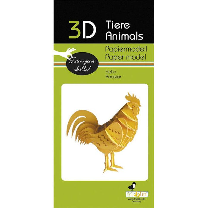 Rooster 3D Cardboard Model Kit Fridolin - for just $7.99! 