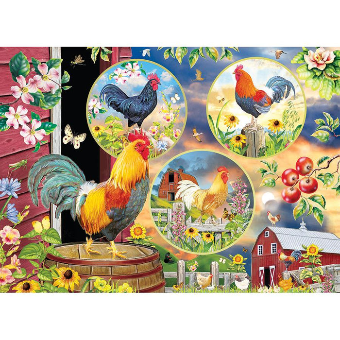 Rooster Magic 500 Piece Jigsaw Puzzle Cobble Hill - for just $17.99! 