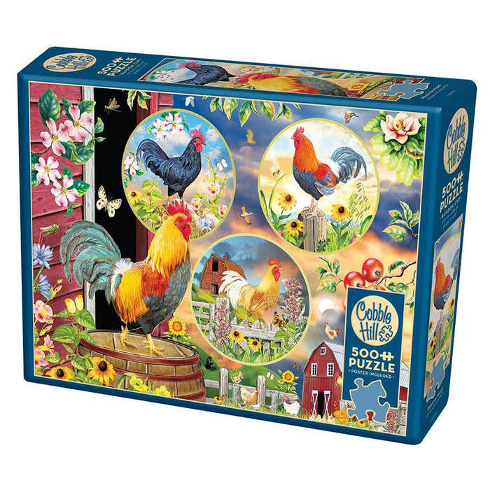 Rooster Magic 500 Piece Jigsaw Puzzle Cobble Hill - for just $17.99! 