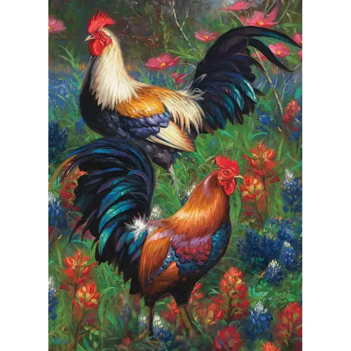Roosters 1000 Piece Jigsaw Puzzle Cobble Hill - for just $19.99! 
