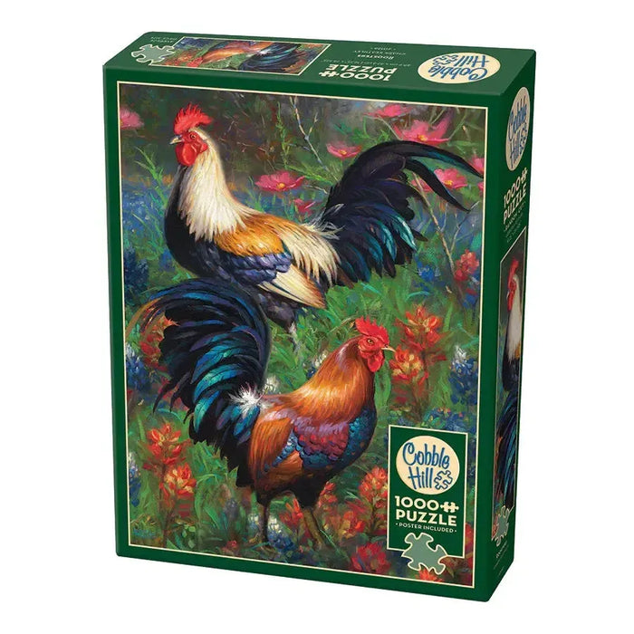 Roosters 1000 Piece Jigsaw Puzzle Cobble Hill - for just $19.99! 