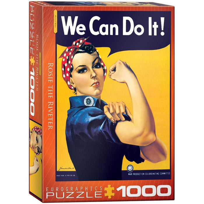 Rosie the Riveter 1000 Piece Jigsaw Puzzle Eurographics - for just $21.99! 
