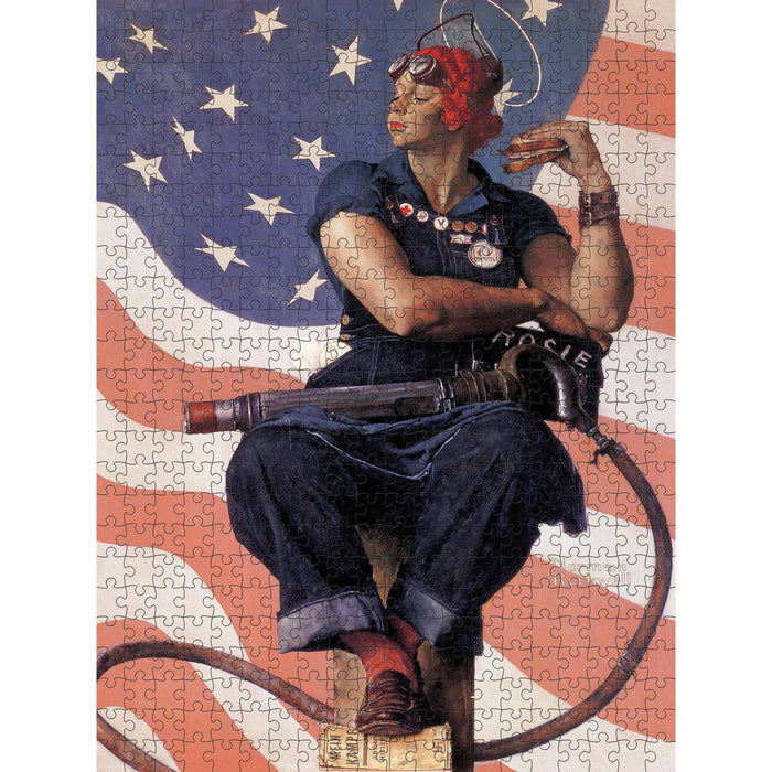 Rosie the Riveter by Rockwell 500 Piece Jigsaw Puzzle Pomegranate - for just $21.99! 