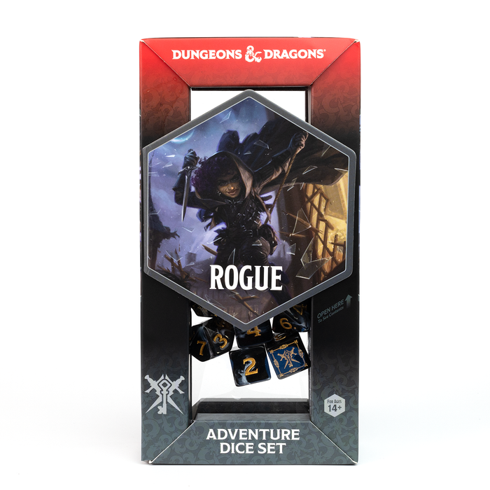 D&D Adventure Dice Set - Rogue Edition | Black 15pc Collection - for just $24.99! 