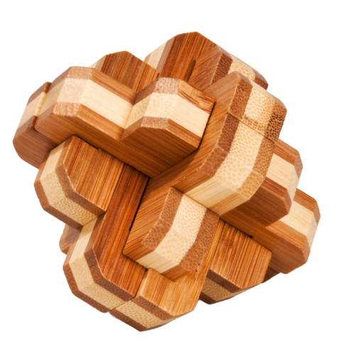 Round Knot 3D Bamboo Puzzle Fridolin - for just $11.99! 