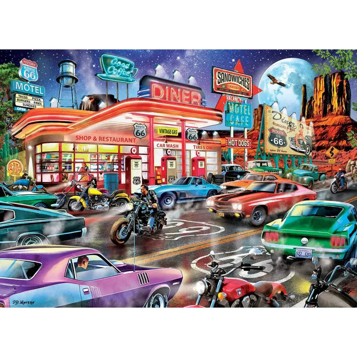 Route 66 Diner 1000 Piece Jigsaw Puzzle Eurographics - for just $21.99! 