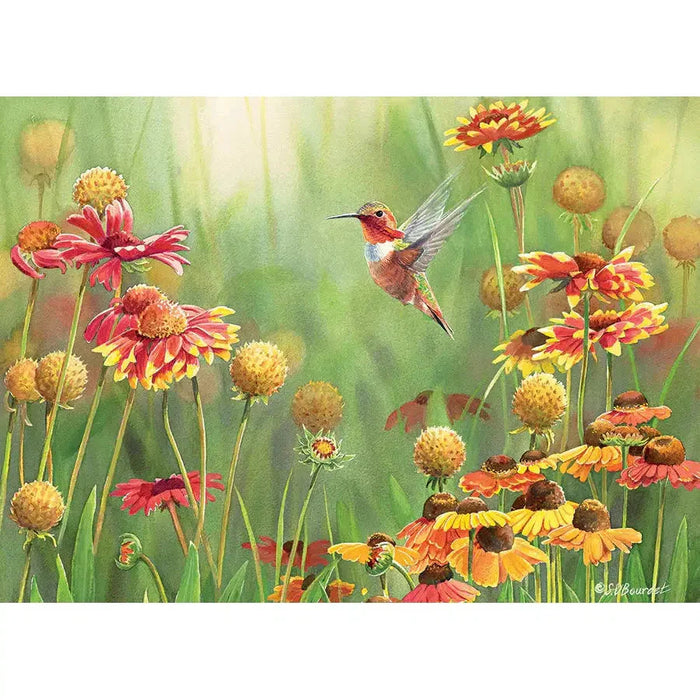 Rufous Hummingbird 500 Piece Jigsaw Puzzle Cobble Hill - for just $17.99! 