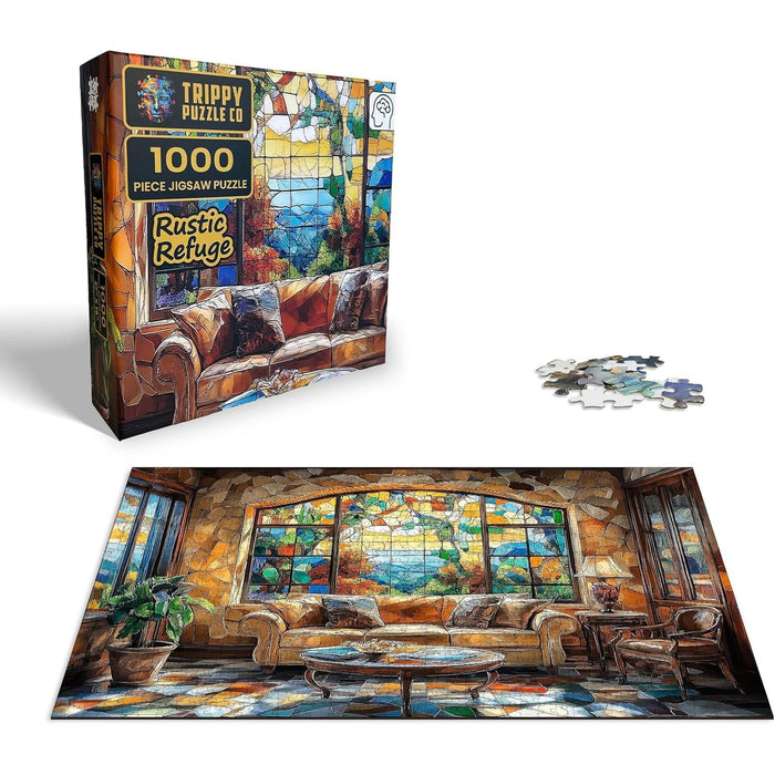 Rustic Refugee 1000 Piece Jigsaw Puzzle Trippy - for just $19.99! 