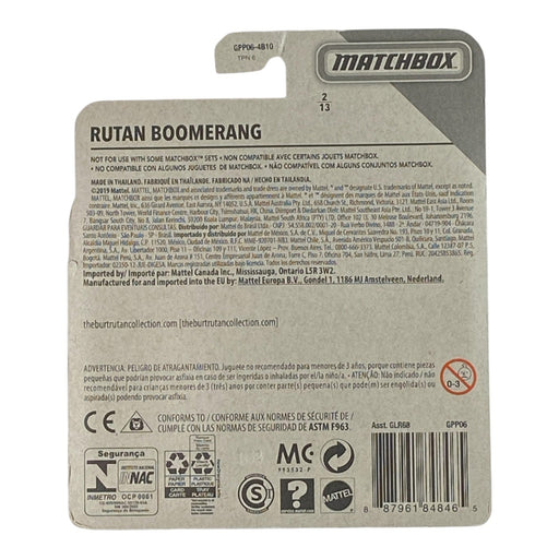 Matchbox Rutan Boomerang - Sky Busters Series 2/13 (Damaged Package) - for just $3.99! 