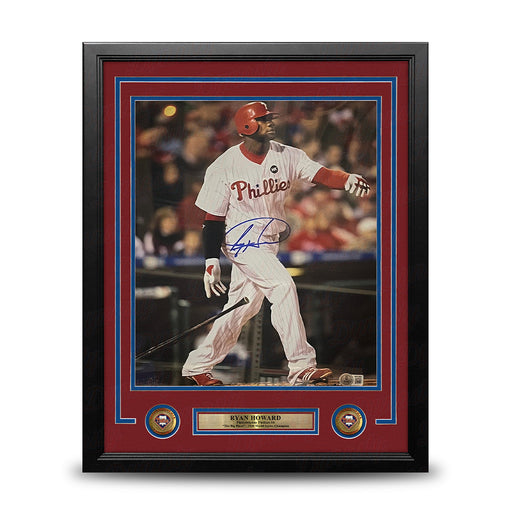 Ryan Howard Philadelphia Phillies Autographed 11" x 14" Framed Baseball Photo - for just $199.99! 
